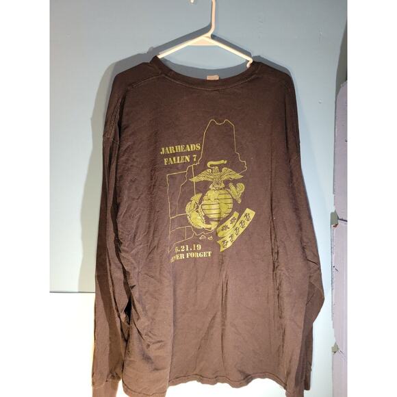 Jarheads Motorcycle Club Fallen Seven Mens Long Sleeve Shirt Size 2XL - Picture 8 of 10